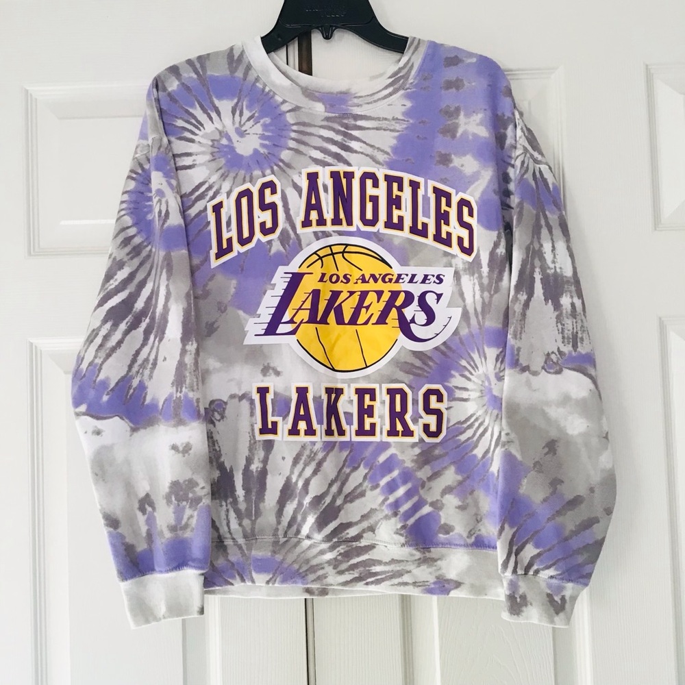 Los Angeles Lakers Tie Dye Crewneck